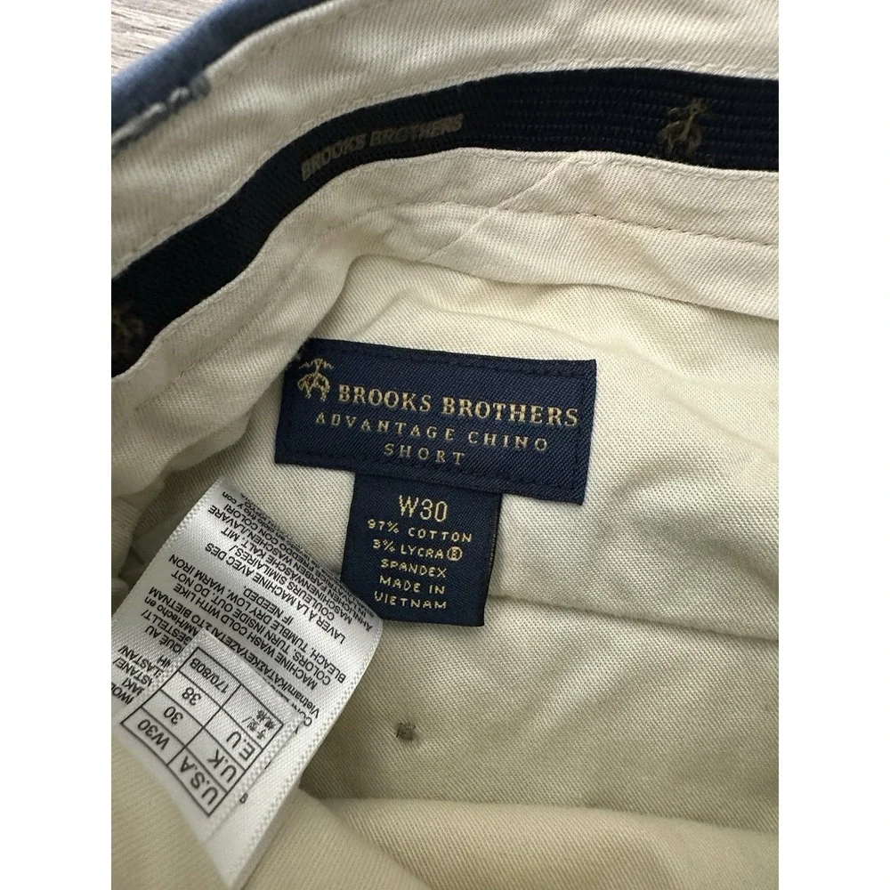 NWT Brooks Brothers Lightweight Advantage Chino Shorts Blue Size 30